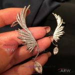 AAA Fake APM Monaco Diamond Paved Wing Earrings